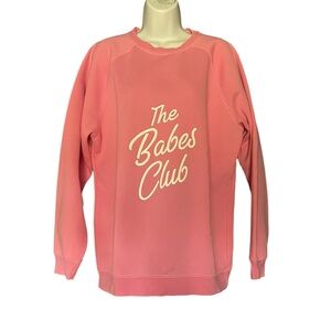 The Babes Club Birds Papaya sweatshirt